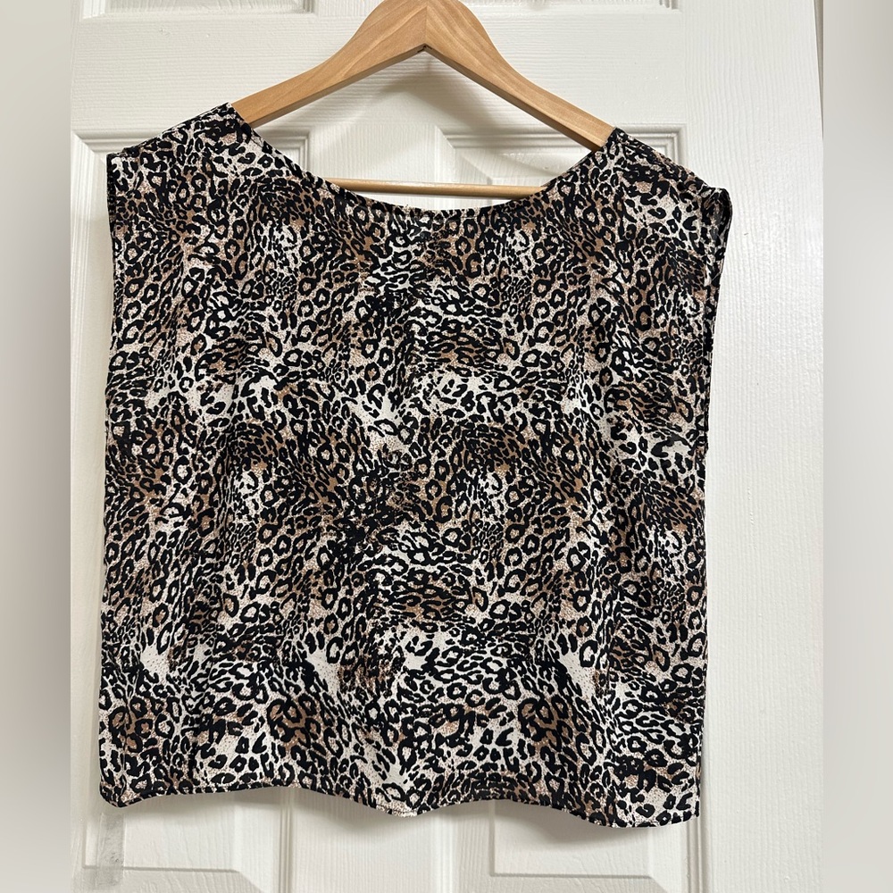 Alice + Olivia Silk Leopard Print Blouse